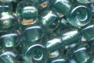 6-1528 Sparkle Aqua Green Lined Crystal